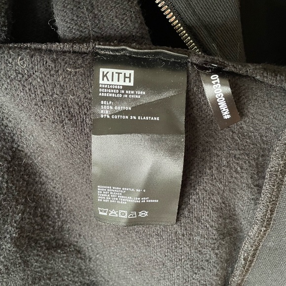 KITH Williams V Zipup Black Double Zipper Hoodie - Picture 7 of 9